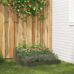 Berkfield Garden Planter Olive Green 90 X 90 X 35 Cm Steel