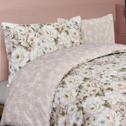 Smart Living Luxury Soft Reversible Elegant Blooms Duvet Cover & Pillowcases - thumbnail 6