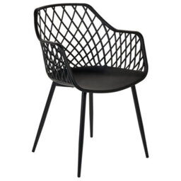 Beliani Set Of 2 Dining Chairs Nashua Ii Black - thumbnail 4
