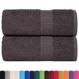 Berkfield Durable Wash Towels 2 Pcs Frogn Anthracite 30X30 Cm 100% Cotton