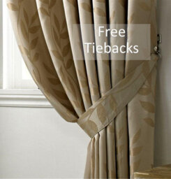 Luxury Living Tivoli Eyelet Ring Top Curtains Latte - thumbnail 3