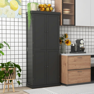 Costway Kitchen Buffet Sideboard Freestanding Pantry Cabinet Storage Cupboard W/ 4 Doors - image 1