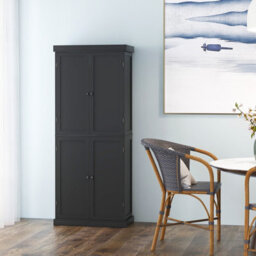 Costway Kitchen Buffet Sideboard Freestanding Pantry Cabinet Storage Cupboard W/ 4 Doors - thumbnail 5