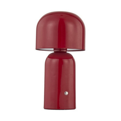 First Choice Lighting Christina - Red Led Rechargeable Touch Table Lamp - image 1