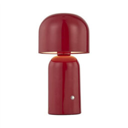 First Choice Lighting Christina - Red Led Rechargeable Touch Table Lamp - thumbnail 2