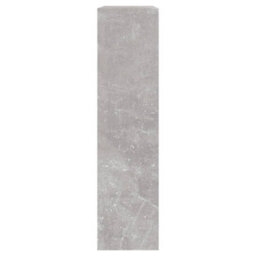 Berkfield Shoe Cabinet With Mirror 2-Layer Concrete Grey 63X17X67 Cm - thumbnail 6