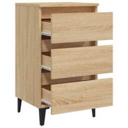 Walplus Bed Cabinet With Metal Legs Sonoma Oak 40X35X69 Cm - thumbnail 7