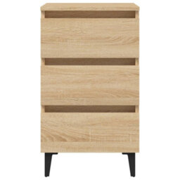 Walplus Bed Cabinet With Metal Legs Sonoma Oak 40X35X69 Cm - thumbnail 5