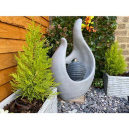 Outdoor Living UK Abstract Flame Solar Powered Water Feature With Cover - thumbnail 6