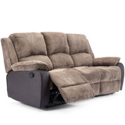 More4Homes Postana Manual Recliner Jumbo Cord 1+2+3 Seater Sofa Set (Brown) - thumbnail 3