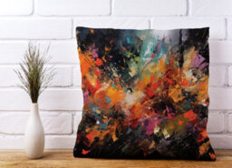Warren Reed Designer Pink Blossom Asian Design Cushions 45Cm X 45Cm - thumbnail 2