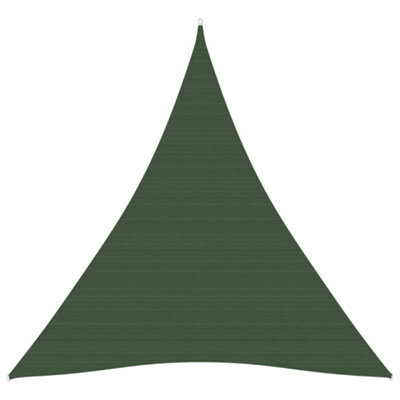 Berkfield Sunshade Sail 160 G/m2 Dark Green 4X5X5 M Hdpe - image 1