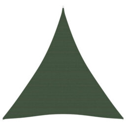 Berkfield Sunshade Sail 160 G/m2 Dark Green 4X5X5 M Hdpe - thumbnail 1