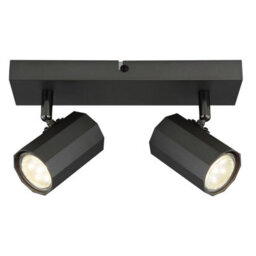 Luminosa Lighting Luminosa James Twin Ceiling Spotlight Grey Matt 2X Gu10 - thumbnail 3
