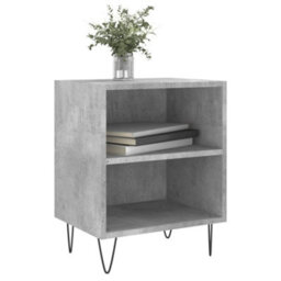Berkfield Elegant Bedside Cabinets 2 Pcs Concrete Grey 40X30X50 Cm Engineered Wood - thumbnail 3