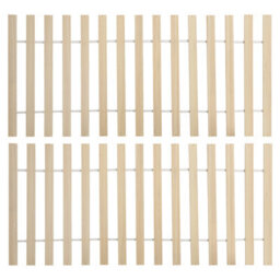 Beliani Bed Pine Wood Olendon 180 X 200 Cm (Eu Super King) Light Brown - thumbnail 7