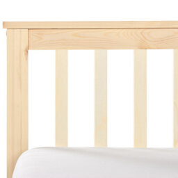 Beliani Bed Pine Wood Olendon 180 X 200 Cm (Eu Super King) Light Brown - thumbnail 9