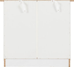 Seconique Portland 3 Drawer Chest In White With Oak Effect Finish - thumbnail 6
