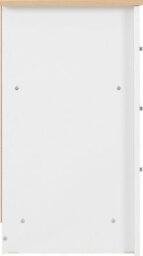 Seconique Portland 3 Drawer Chest In White With Oak Effect Finish - thumbnail 5