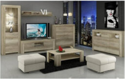 Arte Country Oak Coffee Table With Storage Shelf, Timeless Living Room Furniture Table, Laminated Board, W103Cm X H38Cm X D68Cm - thumbnail 2