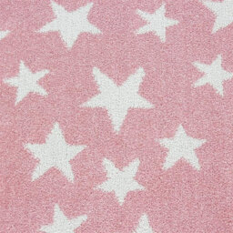 Bravich Pink Stars Kids Circle Rug - Bambi - 120Cm