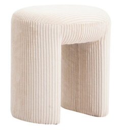 Nordlys Beige Velvet Pouf With Storage Countryside Style Living Room - thumbnail 2