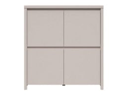 Arte Kaspian 105Cm 4 Door Cabinet In Cashmere, Modern Tall Sideboard Storage Unit - thumbnail 2