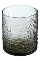 Orsina Glass Tealight Holder,smoked Tealight Candle Holder With Snakeskin Pattern,decorative Tea Light Holder - thumbnail 2