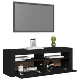 Walplus Tv Cabinet With Led Lights Black 120X35X40 Cm - thumbnail 7