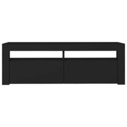 Walplus Tv Cabinet With Led Lights Black 120X35X40 Cm - thumbnail 8