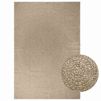 Vidaxl Rug Zizur Beige 200X290 Cm Jute Look Indoor And Outdoor - image 1