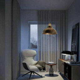 Set Of 2 Brushed Copper Lampshades  Modern Industrial For Wall Lights & Table Lamps (Easy Fit) 29Cm - thumbnail 7