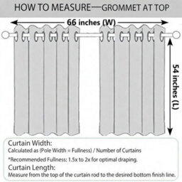 Imperial Rooms Window Curtain Pair Long Thermal Curtains Ready Made Cream Blackout Eyelet - thumbnail 9