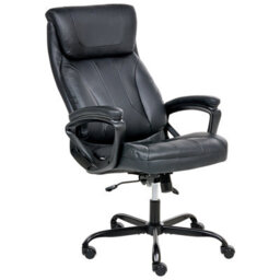Beliani Executive Chair Proud Faux Leather Black - thumbnail 6