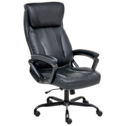 Beliani Executive Chair Proud Faux Leather Black - thumbnail 5