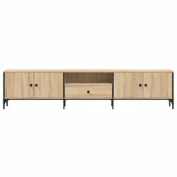 Vidaxl Tv Cabinet With Drawer Sonoma Oak 200X25X44 Cm Engineered Wood - thumbnail 6