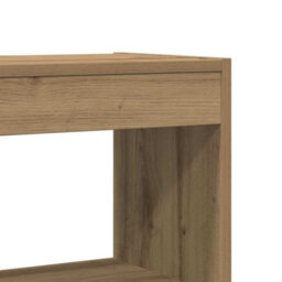 Berkfield Bookcase Artisan Oak Solid Wood 100 X 30 X 198 Cm Bookshelves - thumbnail 8