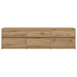 Berkfield Modern Tv Cabinet With Drawer Brown 181 X 34 X 50 Cm Engineered Wood - thumbnail 7