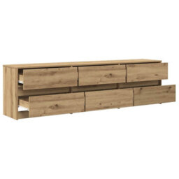 Berkfield Modern Tv Cabinet With Drawer Brown 181 X 34 X 50 Cm Engineered Wood - thumbnail 6