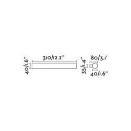 Luminosa Lighting Luminosa Volga Integrated Led Picture Light Wall Light Black, 3000K, Ip44 - thumbnail 2