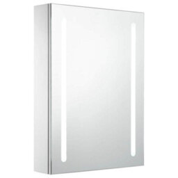 Berkfield Stylish Led Bathroom Mirror Cabinet 50X13X70 Cm - thumbnail 1