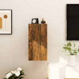 Berkfield Wall Mounted Tv Cabinet 2 Pcs Smoked Oak 30.5X30X30 Cm - thumbnail 4