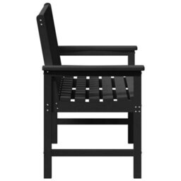 Walplus Garden Bench With Cushion Black 120 X 59 X 88Cm Hdpe - thumbnail 6