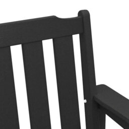 Walplus Garden Bench With Cushion Black 120 X 59 X 88Cm Hdpe - thumbnail 8