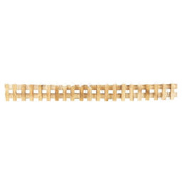 Urbn-Living Urbnliving 90Cm Led Light Wooden Snow Picket 1 Fence Small Size Brown Christmas Tree Xmas Skirt Stand Border Decor - thumbnail 5