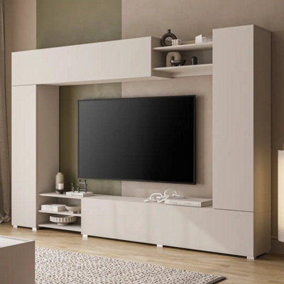 "Arte Vero Entertainment Unit 270Cm - Cashmere, Wall System For Tvs Up To 75""" - image 1