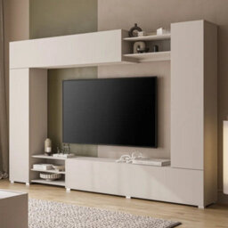 "Arte Vero Entertainment Unit 270Cm - Cashmere, Wall System For Tvs Up To 75"""