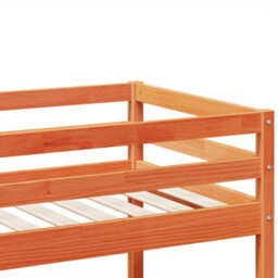 Berkfield Bunk Bed Wax Brown 75X190 Cm Solid Wood Pine - thumbnail 8