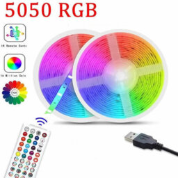 20M Rgb Led Strip Lights With 44 Key Remote And Usb Power, 5050 Colour Changing Tape For Kitchen, Cabinets - thumbnail 1