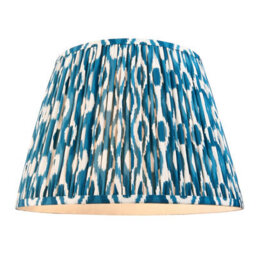 Loops Elegant 2 Pack Of Aged Brass Ceiling Pendant Lights With Marlin Blue Shades - thumbnail 9